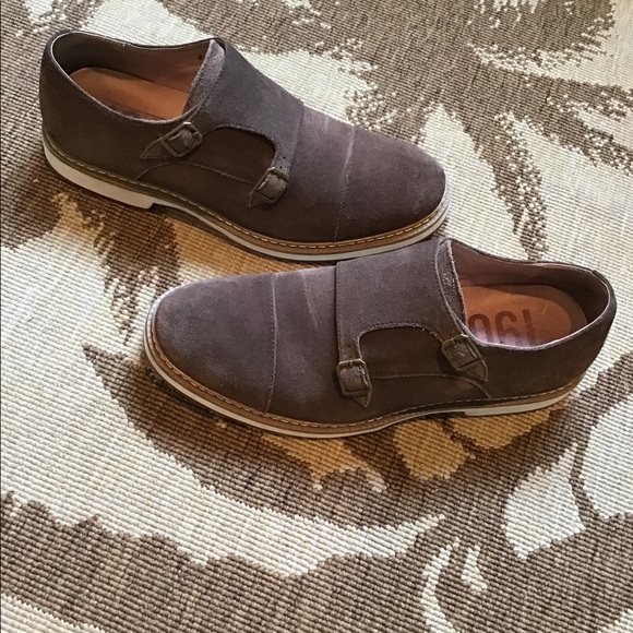 1901 Monk Strap Double Buckle Suede Shoes 8.5 - Picture 4 of 7